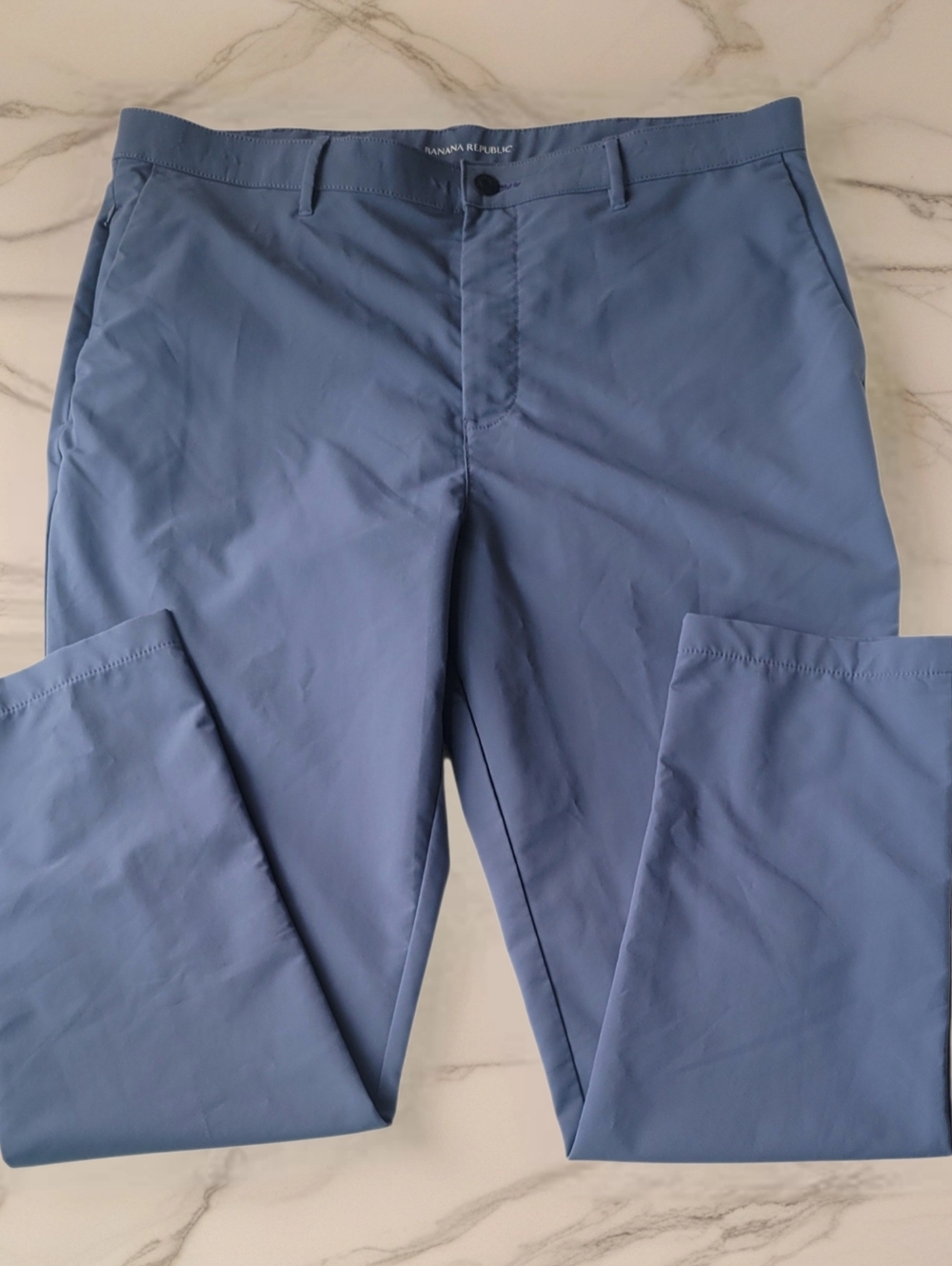 Banana Republic Men's Core Temp Chino Pants State Blue Sz 40x32